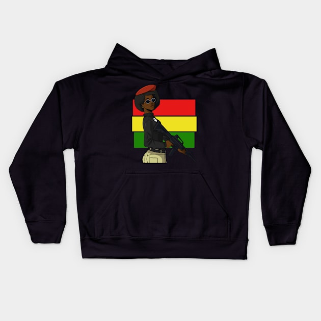 Black Panther Party African American Pride Kids Hoodie by Noseking